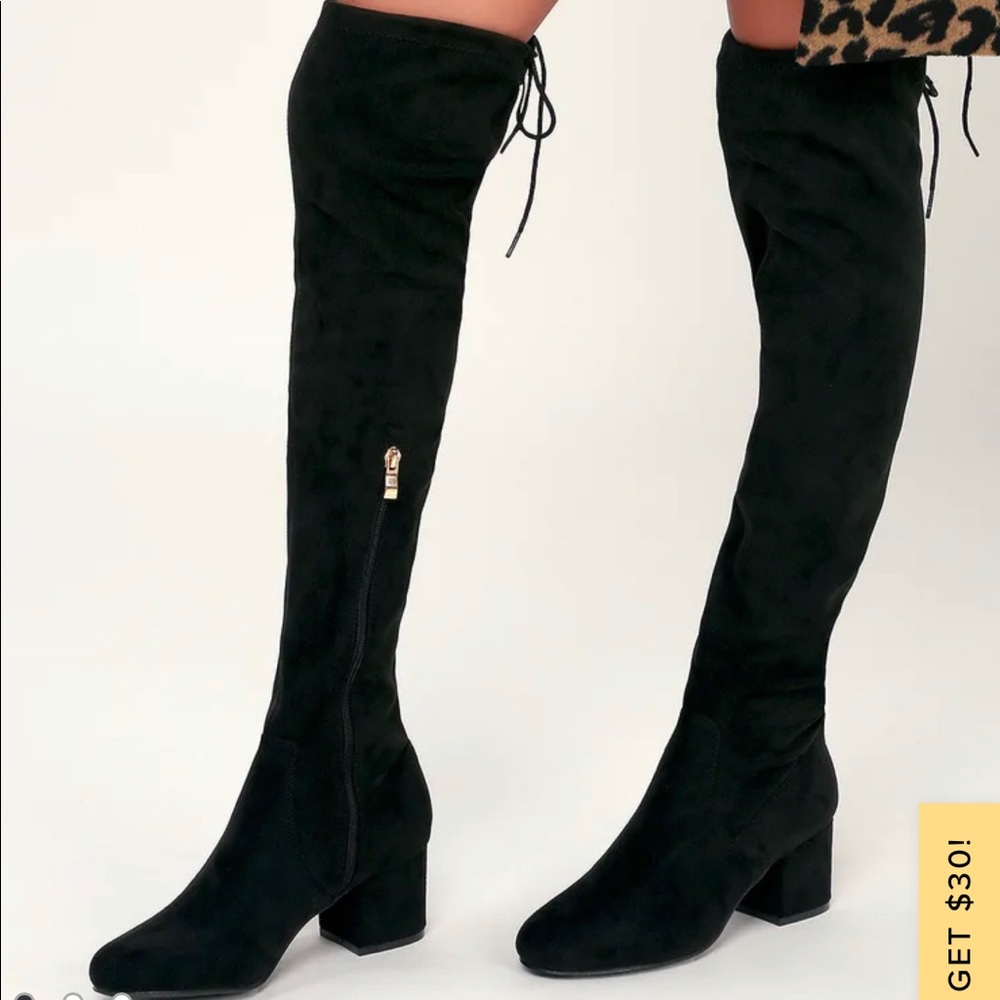 Lulus Over the Knee Boot Size 5
